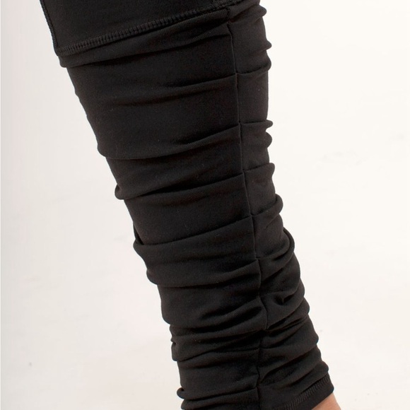 Lululemon Insight Pant Leggings Black Deep Coal Slub Denim Size 8 limited e - Picture 9 of 10